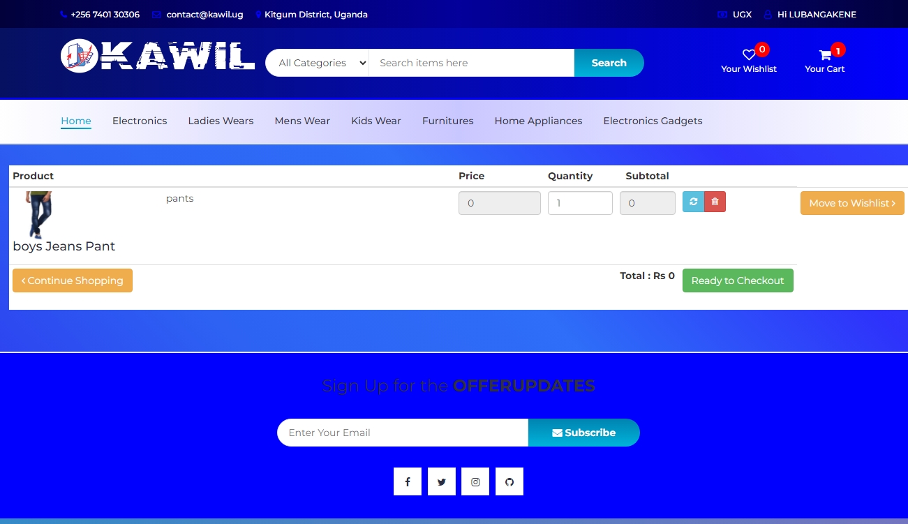 KAWIL E-Commerce System